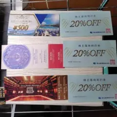 株主優待券　６点セット