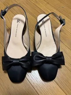 新品未使用】FABIO RUSCONI ドットチュールストラップパンプス38