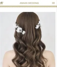 ANNAN WEDDINGお花ヘッドドレス