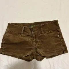 mouth valley ブラウン 茶ホット ショートパンツ M コーデュロイ