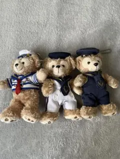 ダッフィー セーラー服 ぬいぐるみバッジ3体セット