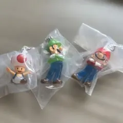 スーパーマリオ めじるしアクセサリー カプセルトイ 3個セット