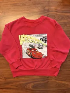 カーズ　裏起毛トレーナー 赤 110センチ
