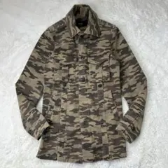 AKM /エイケイエム/STRETCH ARMY CAMO SHIRTS L
