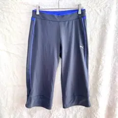 PUMA プーマ　ジャージ　ズボン　クロップド丈　フィットネス　灰色　Mのサムネイル