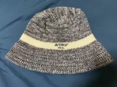 バケットハット　クラッシャーハット　ニット帽　AVIREX USAのサムネイル
