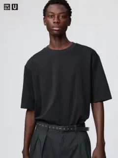 UNIQLO エアリズムコットンオーバーサイズTシャツ/5分袖