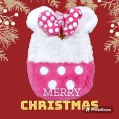 タグ付き ミニーマウス♡リュックふわふわ ピンク リボン 水玉 ぬいぐるみ