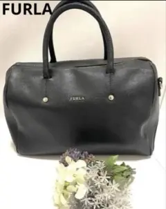 美品 FURLA フルラ Joann レザーハンドバッグ ブラック A4 - メルカリ