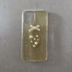 iPhone12/12Pro スマホケース黄色