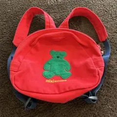 MIKIHOUSE 赤いクマリュック　レトロ　オールドミキハウス