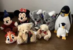 ぬいぐるみ9体+ペンギン置物