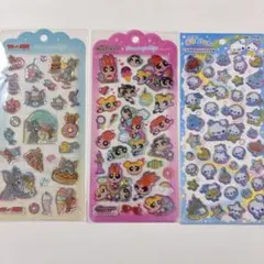 ドロップジュエリーシール　パワパフ　トムとジェリー　キャンディグリッターシール