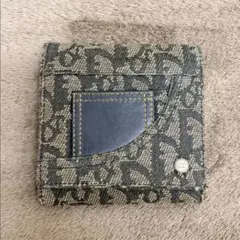 Dior 三つ折り財布 デニム