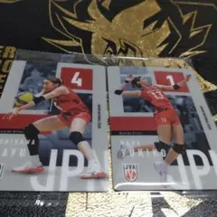 日本代表女子　ツインウエハース　N　石川真佑＆和田由紀子　おまけ