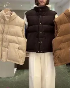 CANALJEAN Elmar ／コーデュロイパファーダウンベスト