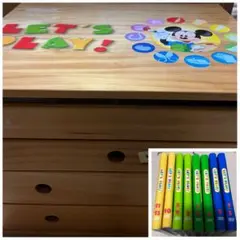 ほぼ未使用　DWE レッツプレイ　お道具箱　DVD ガイドブック　リモコンあり ほぼ未使用 DWE レッツプレイ お道具箱 DVD ガイドブック ほぼ未使用 DWE