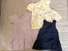 女の子 夏服 3点 プティマイン ワンピ 80 ギャップ ジャンスカ 90のサムネイル