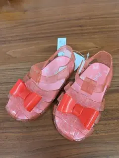 ✡早いもの勝ち✡リボン付き ベビーサンダル　新品タグ付き