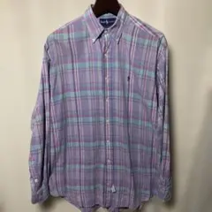 90s vintage Ralph Lauren マドラスチェック シャツ