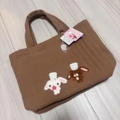 シュガーバニーズ キルティング トートバッグ ブラウン