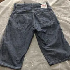 美品!　薄手EDWIN ブルーグレー　ショートパンツ　Sサイズ