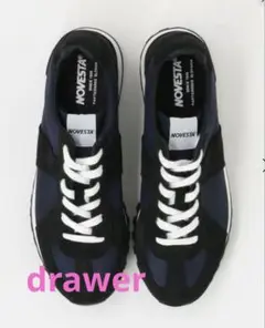 新品!drawer購入 novesta スニーカー 38 NAVY
