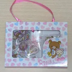 【平成物のレア商品】リラックマ シール もちもち おはじき ダイカット