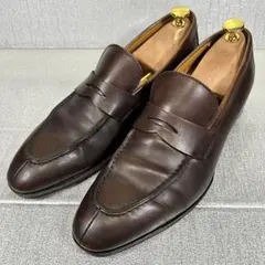 GUCCI グッチ 本革 ローファー スリッポン ブロンズ 8 27.5cm相当