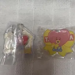 BT21 TATA♥パッケージチャーム＆アクリルバッジ セット♥