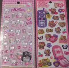 【国内正規品】ボンボンドロップシール第二弾 キティ ピンク　平成ハッピーフォン