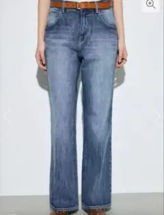 【AZUL】今期新作AZUL DENIM センタープレスフレアデニム