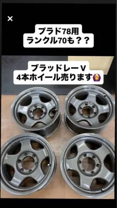 ブラッドレーV 16インチ ホイール 4本セットのサムネイル