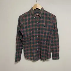 【L425】 Ralph Lauren チェックシャツ サイズS グリーン