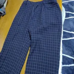 UNTITLED ネイビー チェック柄 スラックス サイズ9