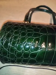 ノーブランド　　クロコダイルハンドバッグ