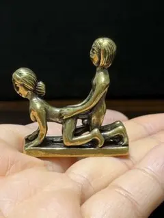금속 공예 봄화 남녀 동상 오브제 길쭉한 미니 피규어 섹시 황동 제자보
