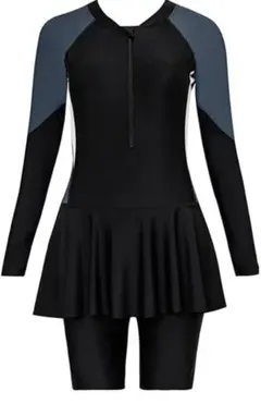 ⭐︎フィットネスセパレート水着3点セット半袖ラッシュガード体型カバー上下セット