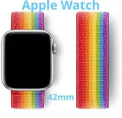 新品⭐️レインボー Apple Watchマジックベルト　42.44.45mm