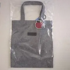 新品未使用未開封タグ付き　ファミリア　ギンガムチェック　トートバッグ