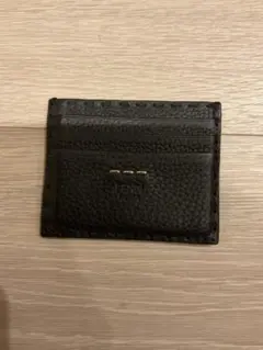 FENDI ブラック レザー カードケース フェンディ　コンパクトウォレット
