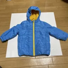 フード付き青黄色ジャケット 80サイズ