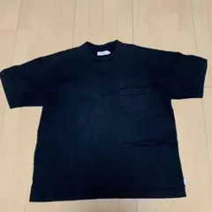 ループウィラー　グラフペーパー　ルーズフィットポケットTシャツ　ヘビーウェイト黒