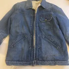 デニムジャケット フリース　春先の少し肌寒い日に着用できます！