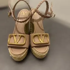 Valentino ベージュエスパドリーユハイヒールのサムネイル