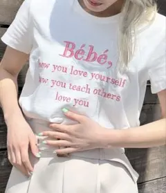 one way ワンウェイ Bebe Tシャツ 刺繍 ロゴ トップスのサムネイル