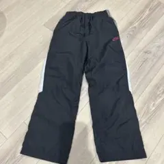 Nike 黒 ロングパンツ サイドストライプ ナイロンパンツ ナイキ ジャージ