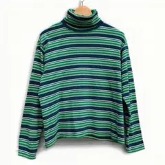 BEAMS BOY マルチボーダー タートルネック 24AW