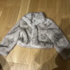 【新品タグ付き】ファー クロップドジャケット