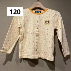 【新品未使用】ミニーマウス 花柄カーディガン 120サイズ　ディズニーランド